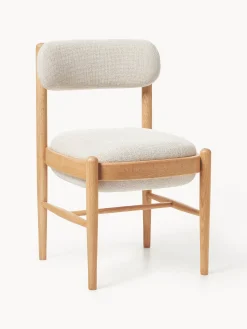 Sedia imbottita in legno di quercia Imara
