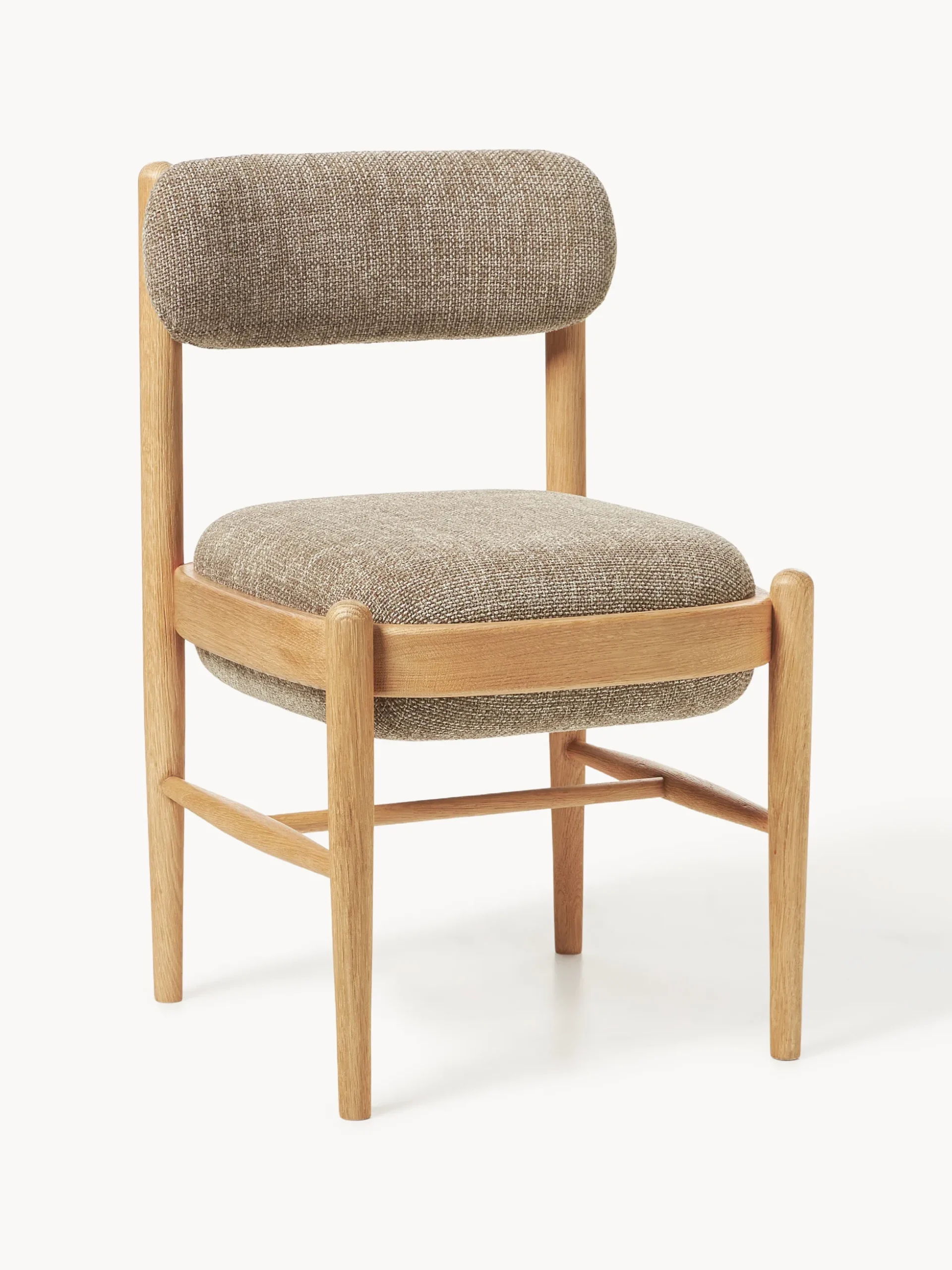 Sedia imbottita in legno di quercia Imara