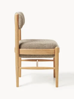 Sedia imbottita in legno di quercia Imara