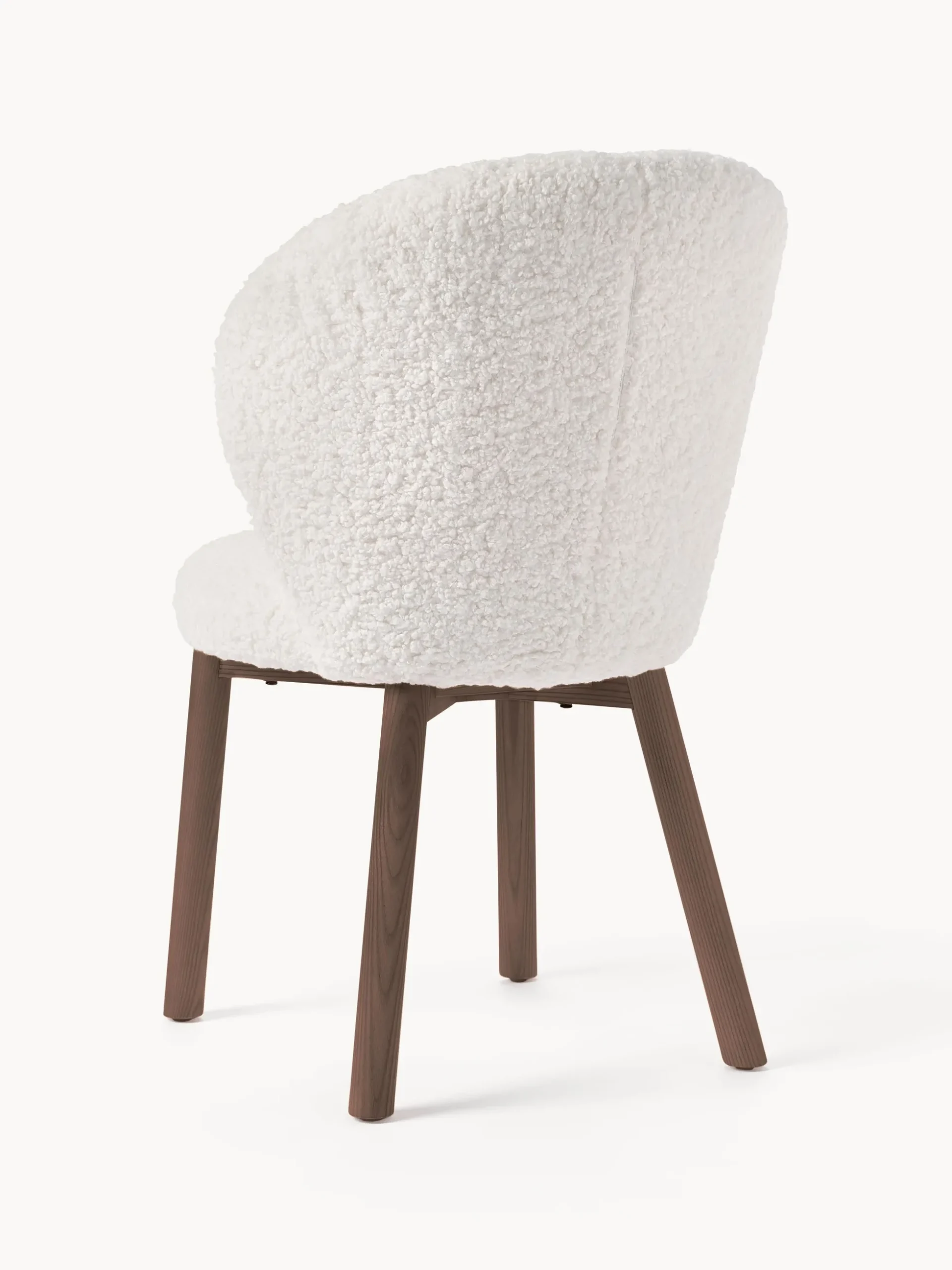 Sedia imbottita in teddy Serena