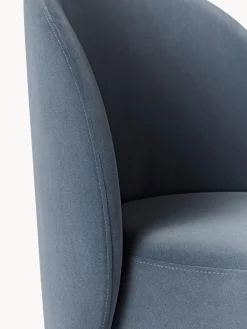 Sedia imbottita in velluto Zeyno
