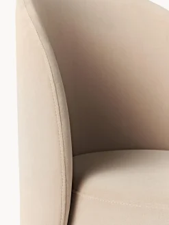 Sedia imbottita in velluto Zeyno