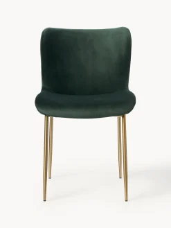 Sedia imbottita in velluto Tess