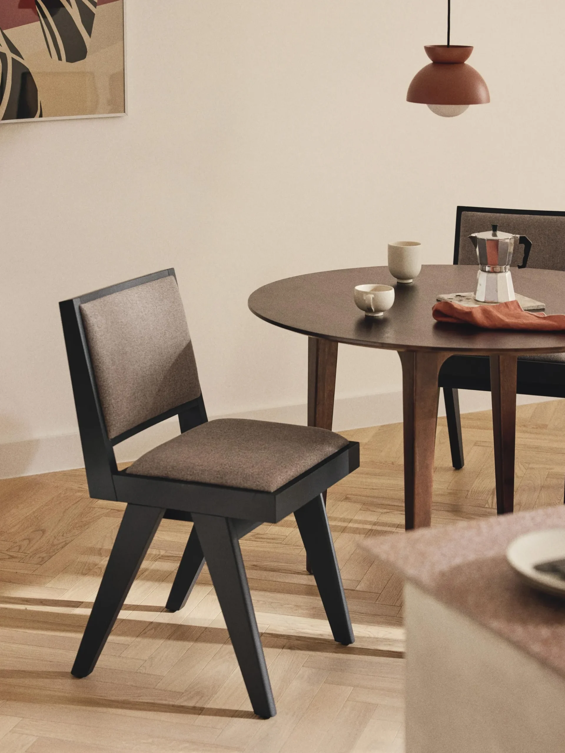 Sedia in legno con imbottitura Sissi
