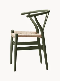 Sedia in legno con seduta intrecciata CH24 Wishbone Chair