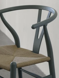 Sedia in legno con seduta intrecciata CH24 Wishbone Chair