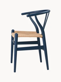 Sedia in legno con seduta intrecciata CH24 Wishbone Chair