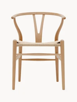 Sedia in legno con seduta intrecciata CH24 Wishbone Chair