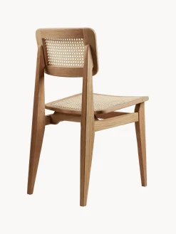 Sedia in legno di quercia con intreccio viennese C-Chair