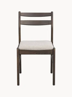 Sedia in legno di quercia marrone/beige chiaro Kerwin