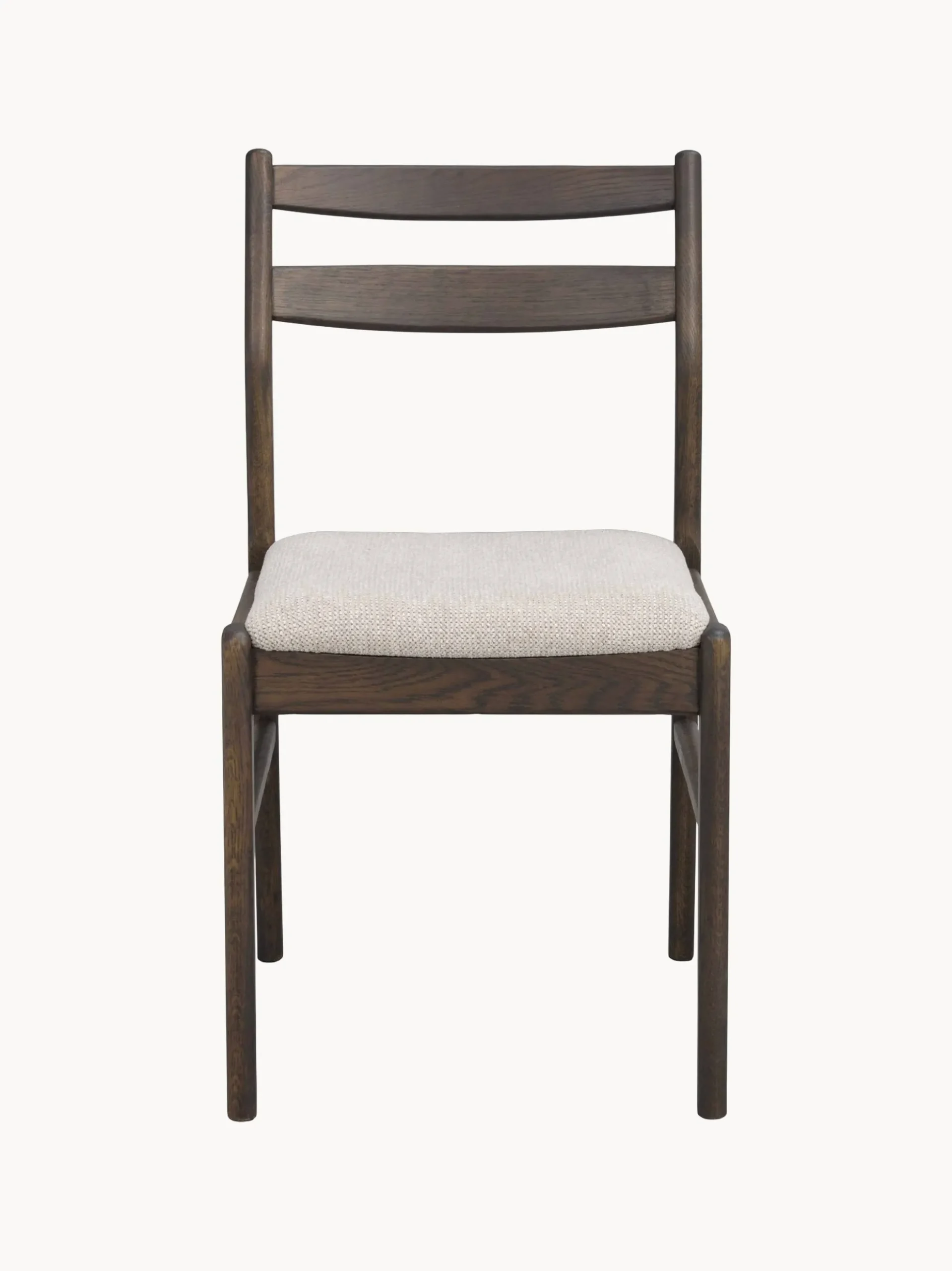 Sedia in legno di quercia marrone/beige chiaro Kerwin