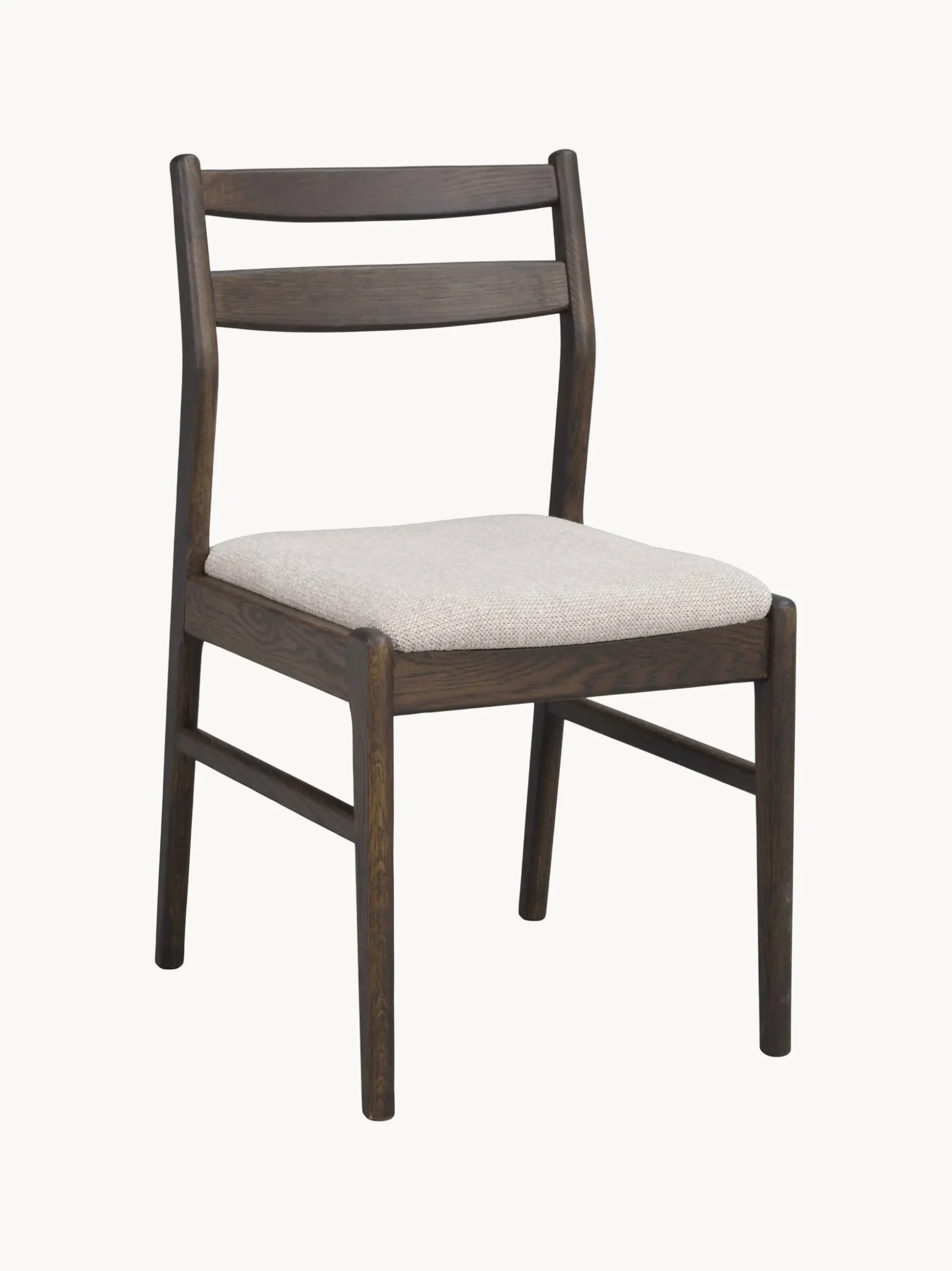 Sedia in legno di quercia marrone/beige chiaro Kerwin
