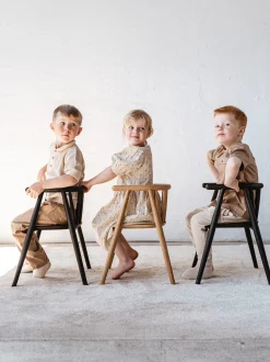 Sedia per bambini in legno di quercia fatta a mano Storm