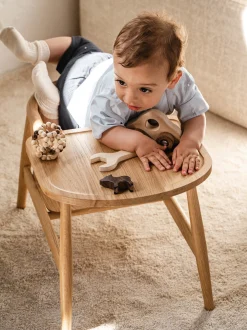 Sedia per bambini in legno di quercia fatta a mano Smilla