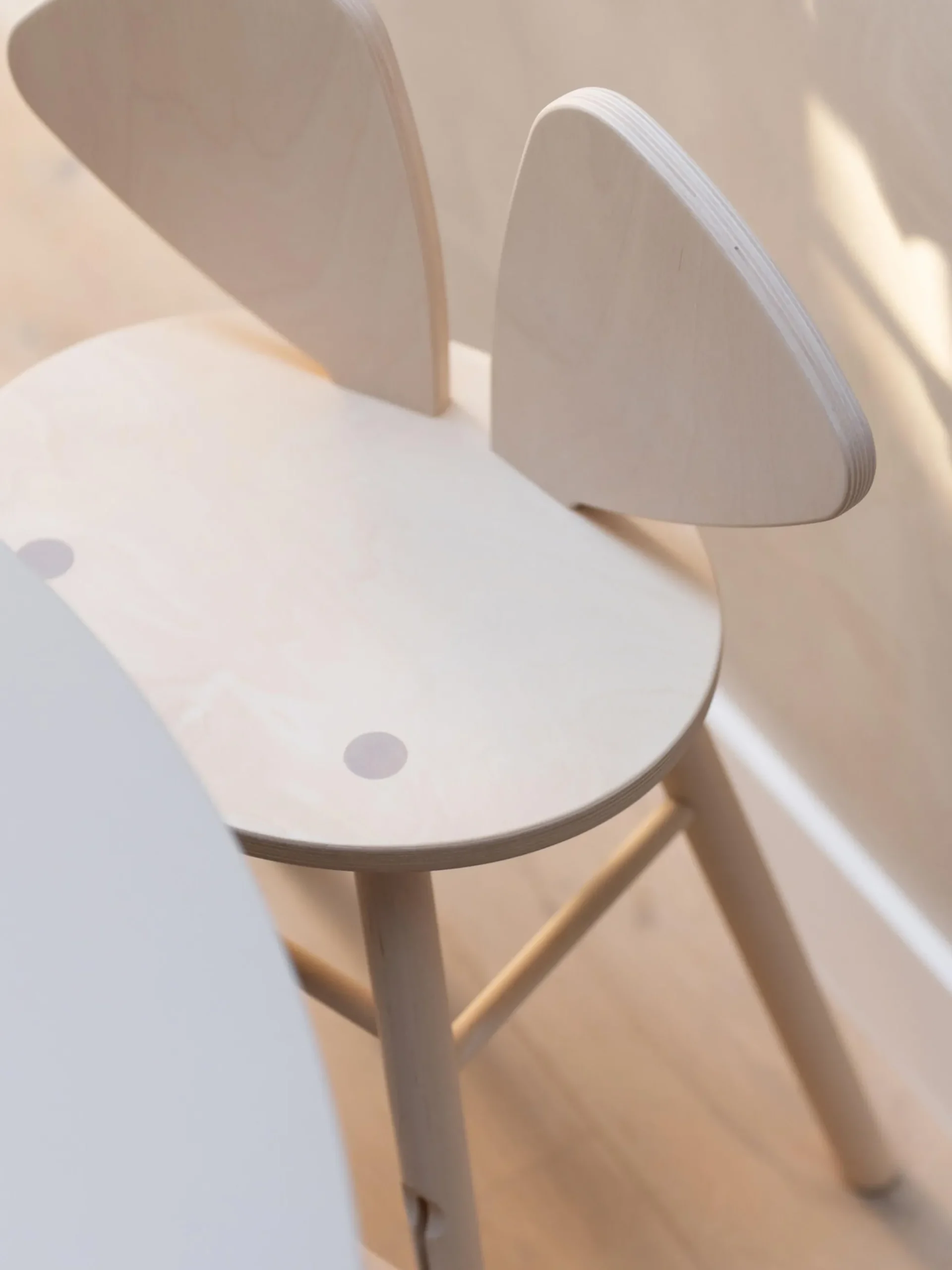 Sedia per bambini in legno Mouse Junior