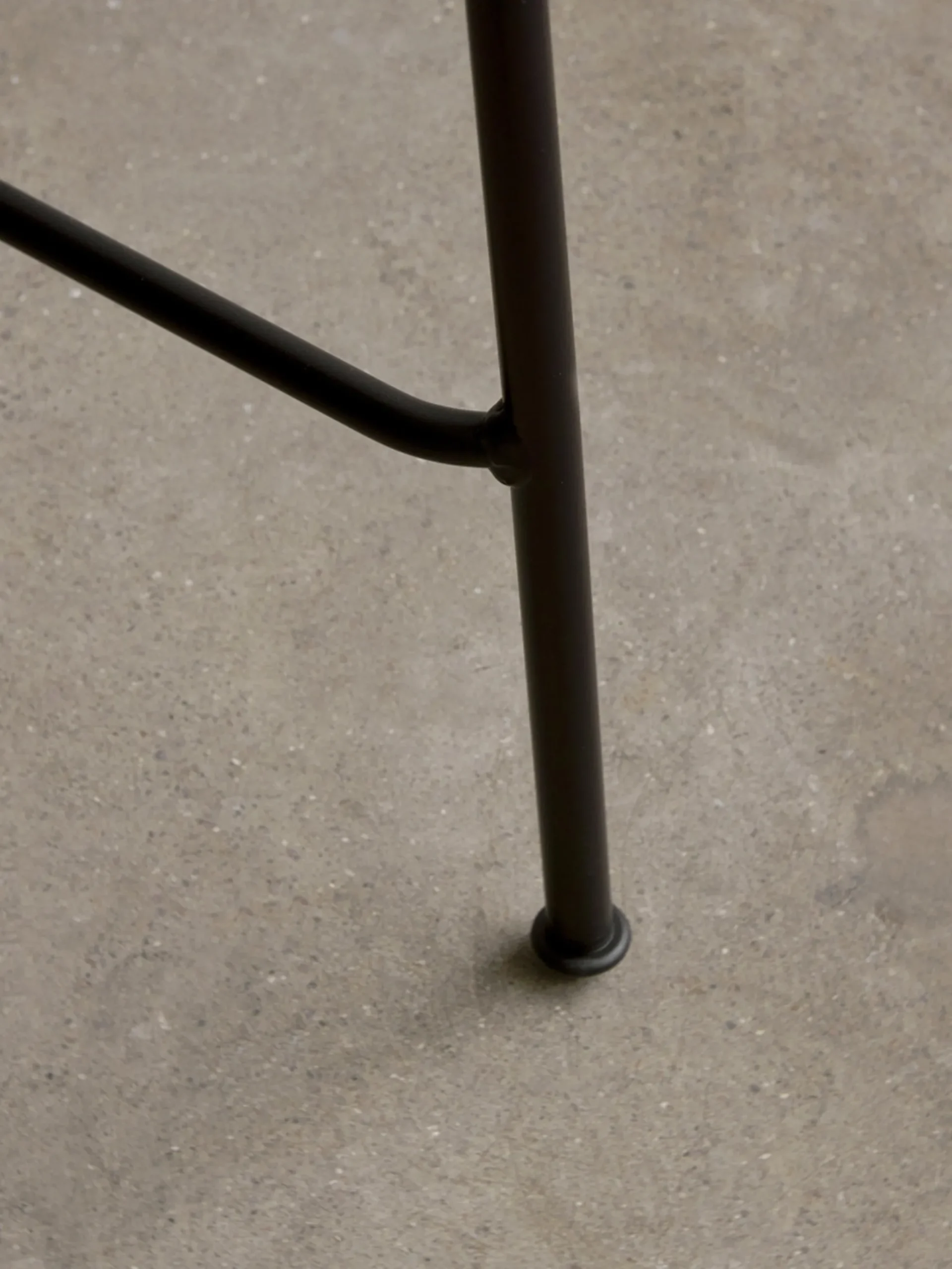 Sedia alta in metallo e legno Co