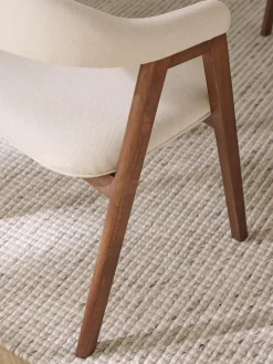 Sedia con braccioli con imbottitura Nik