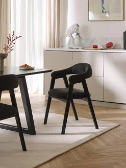 Sedia con braccioli con imbottitura Nik