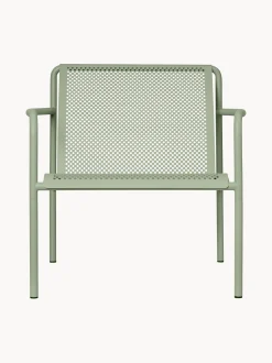 Sedia con braccioli da giardino in acciaio Dapple