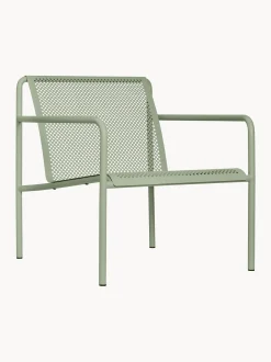 Sedia con braccioli da giardino in acciaio Dapple