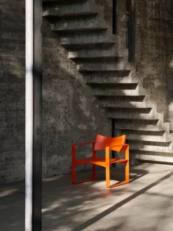 Sedia con braccioli da pranzo Series 270 F, Design Verner Panton