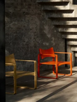 Sedia con braccioli da pranzo Series 270 F, Design Verner Panton