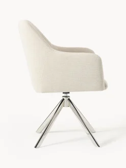 Sedia con braccioli girevole Isla
