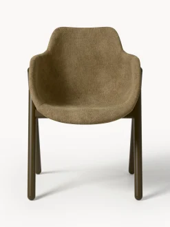 Sedia con braccioli imbottita Carmi