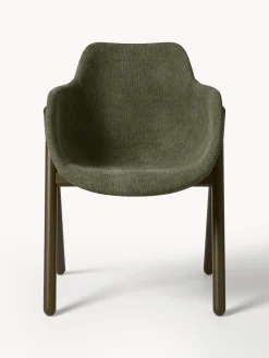 Sedia con braccioli imbottita Carmi
