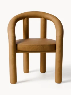 Sedia con braccioli in velluto Calan