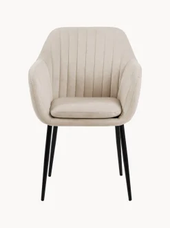 Sedia con gambe in metallo Emilia