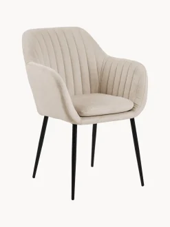 Sedia con gambe in metallo Emilia