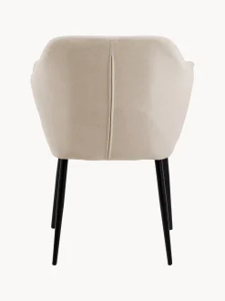 Sedia con gambe in metallo Emilia