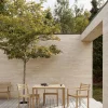 Sedia da giardino impilabile in legno di teak AH502