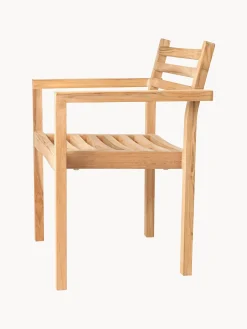 Sedia da giardino impilabile in legno di teak AH502