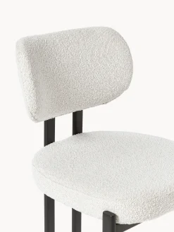 Sedia imbottita in bouclé Adrien