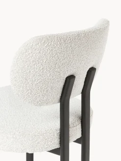 Sedia imbottita in bouclé Adrien