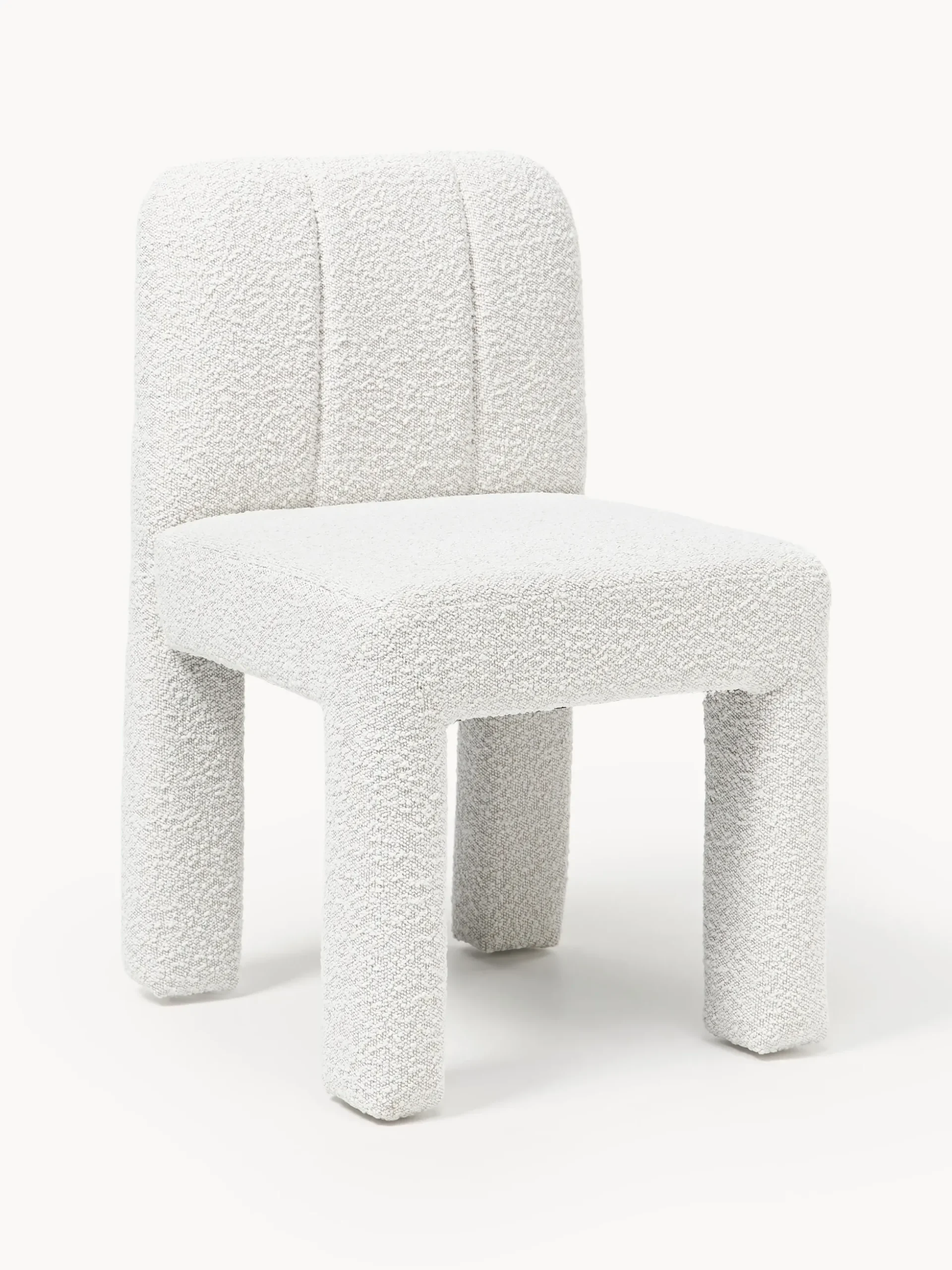 Sedia imbottita in bouclé Lukas