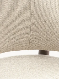 Sedia imbottita in legno di frassino con braccioli Nemo