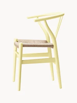 Sedia in legno con seduta intrecciata CH24 Wishbone Chair