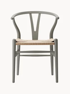 Sedia in legno con seduta intrecciata CH24 Wishbone Chair
