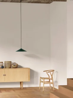 Sedia in legno con seduta intrecciata CH24 Wishbone Chair