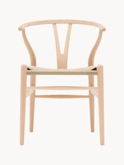Sedia in legno con seduta intrecciata CH24 Wishbone Chair