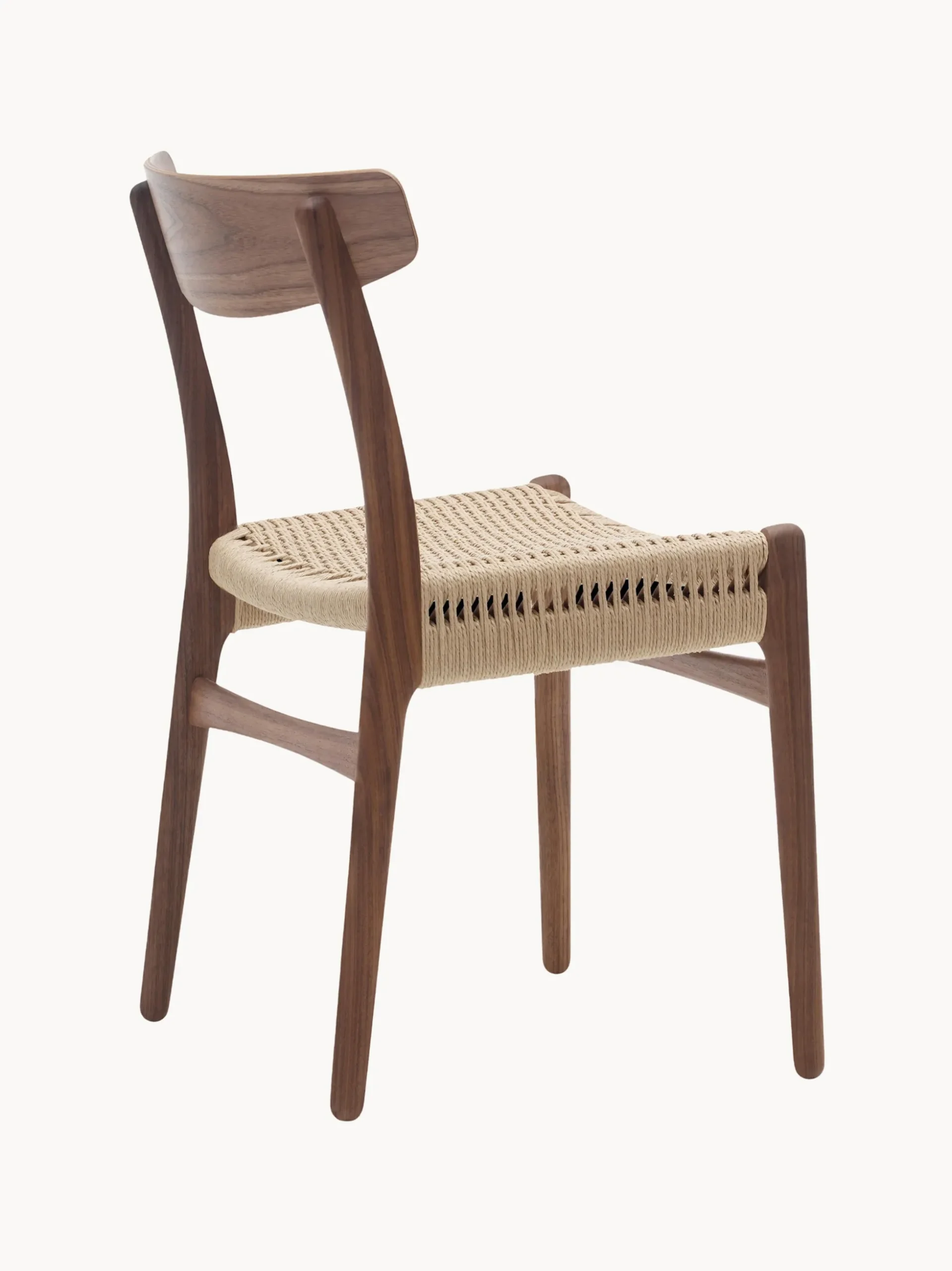 Sedia in legno con seduta intrecciata CH23