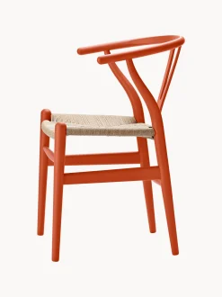 Sedia in legno con seduta intrecciata CH24 Wishbone Chair