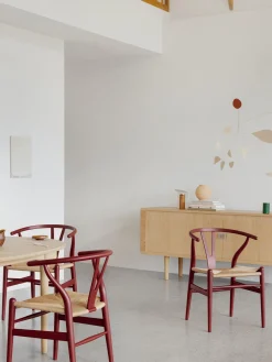 Sedia in legno con seduta intrecciata CH24 Wishbone Chair