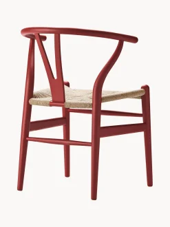 Sedia in legno con seduta intrecciata CH24 Wishbone Chair