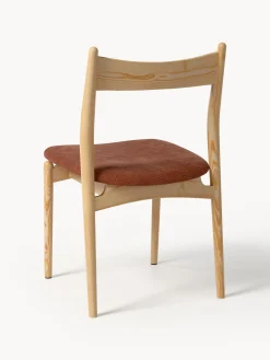 Sedia in legno di frassino con seduta imbottita Koa