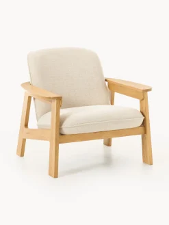 Sedia lounge in legno di quercia Steve