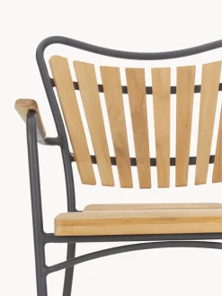 Sedie da giardino in legno di teak Ellen 2 pz